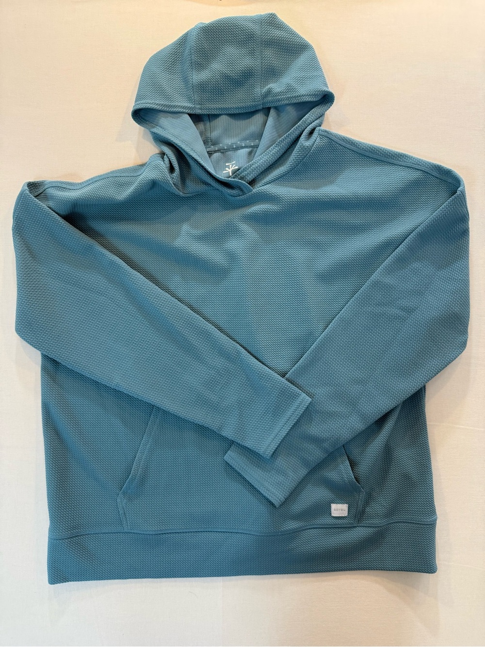 Soybu Light Blue MenHooded Pullover Sweater